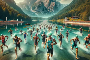 Illustration d'un triathlon