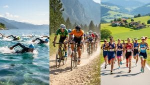simon gouedard et son équipe de locminé réalisent une performance exceptionnelle lors de la deuxième manche du triathlon d3 à taden, confirmant leur talent et leur détermination.