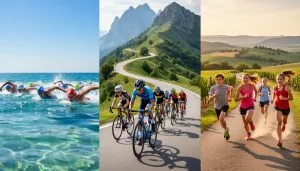à nyons, les jeunes poussins vivent leur première expérience de triathlon d'athlétisme, une découverte sportive captivante pour petits champions en herbe.