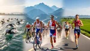 découvrez la performance remarquable de hadhoum et denizot à la coupe d’europe de triathlon à chengdu, incarnant l'élégance et l'excellence françaises dans cette compétition internationale.