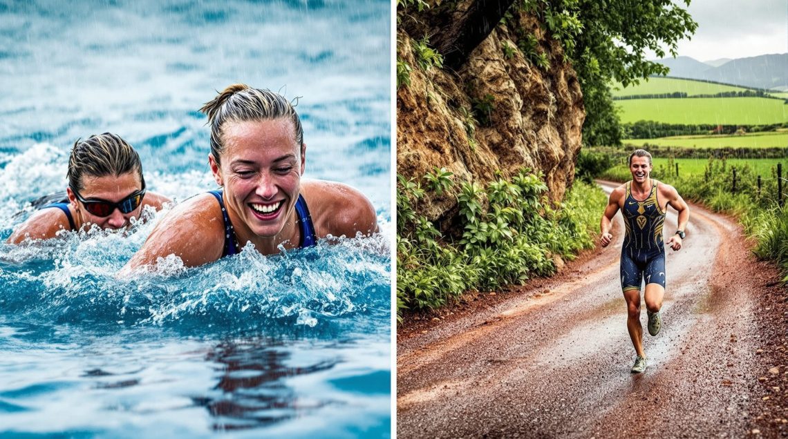 découvrez comment émilie vigouroux et william even se sont illustrés lors du triathlon de la côte des légendes à kerlouan, malgré des conditions pluvieuses. résultats, émotions et exploits au rendez-vous sur la côte bretonne.